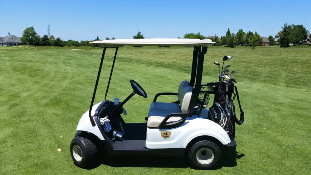 Flipped Golf Cart